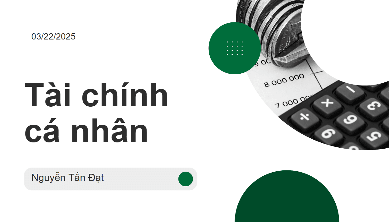 💰 Quản lý tài chính cá nhân: Thiết lập dòng tiền & chi tiêu hiệu quả