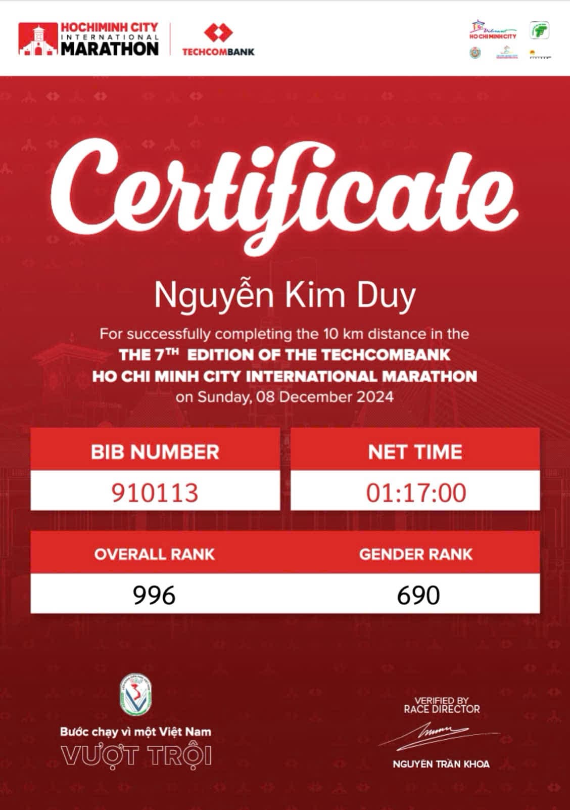 🔥 Giải chạy đầu tiên – Không nhanh, nhưng là kết quả của chính mình! 🔥